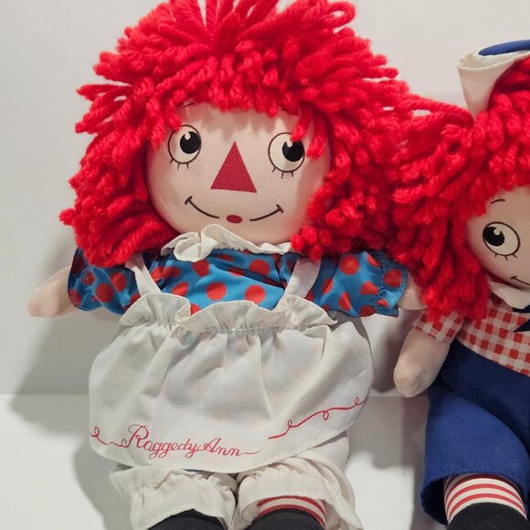 Vintage Applause Raggedy Ann & Andy Wind-Up Musical Doll Pair - Picture 5 of 7